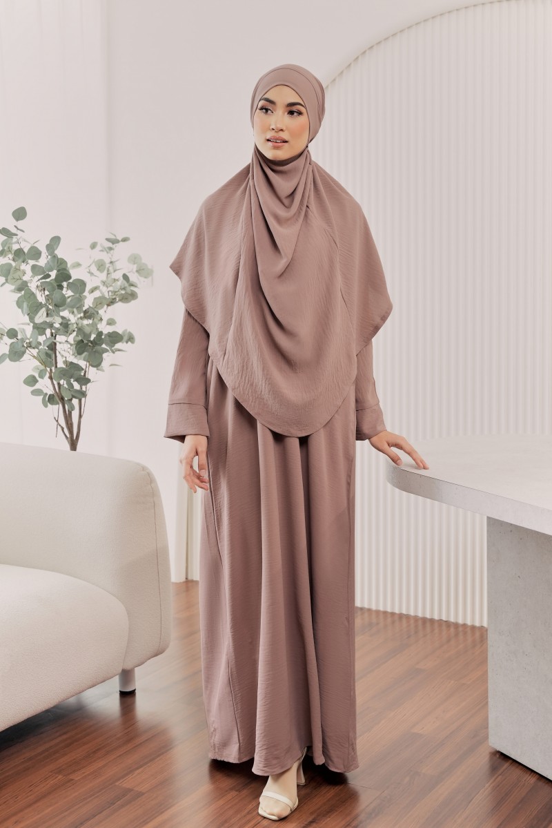 BELVA Kaftan in Smokey Purple